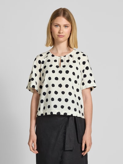 s.Oliver RED LABEL Relaxed Fit Blusenshirt aus Viskose-Mix Weiss 4