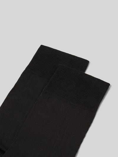 Christian Berg Men Socken mit Label-Print im 2er-Pack Black 2