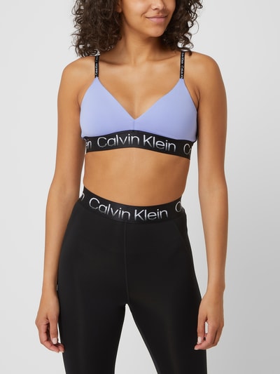 Calvin Klein Performance Bustier met logo in band  Paars - 4