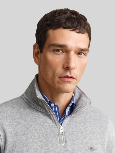GANT Regular Fit Sweatshirt aus Baumwoll-Mix Hellgrau 3