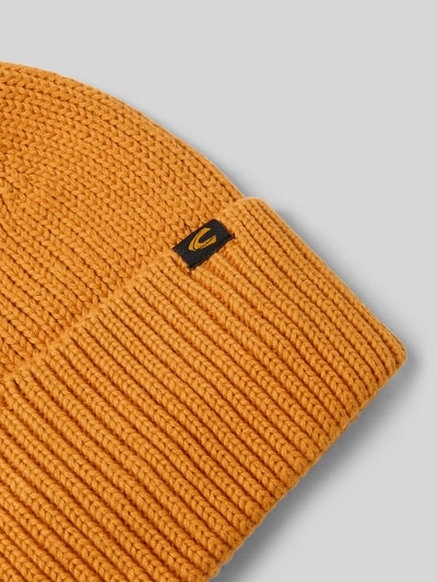 camel active Beanie van een mix van katoen en kasjmier Geel gemêleerd - 2