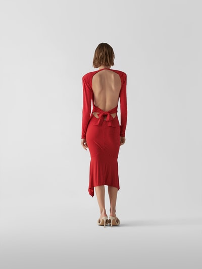 Alexandre Vauthier Cocktailkleid mit Schulterpolstern Rot 5