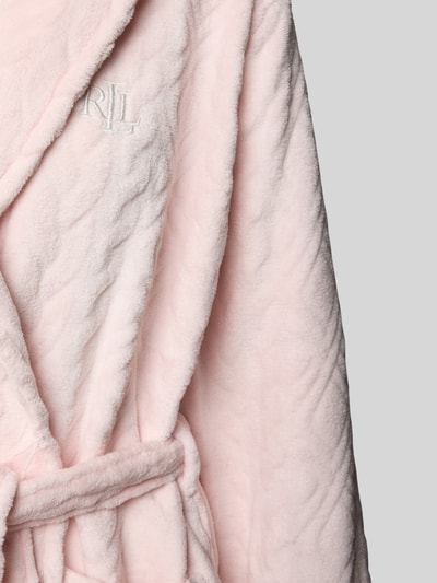 Lauren Ralph Lauren Badjas met structuurmotief Lichtroze - 2