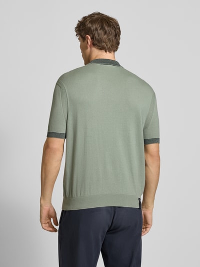 ARMANI EXCHANGE Regular fit poloshirt met contrastgarnering Mintgroen - 5