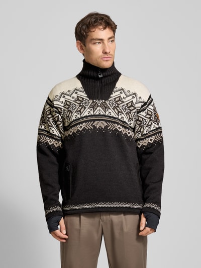 Dale of Norway Wollpullover mit Troyer-Kragen Black 4