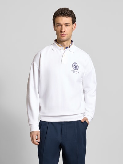 Polo Ralph Lauren Regular Fit Sweatshirt aus Baumwoll-Mix Weiss 4