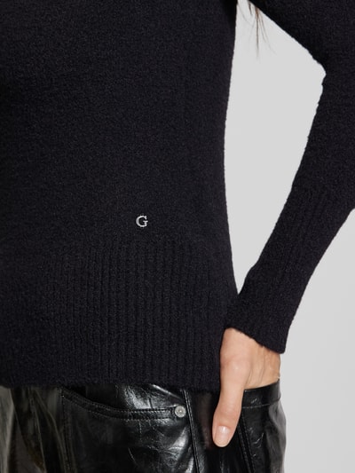 Guess Strickpullover mit Turtleneck Modell 'MARION' Black 3