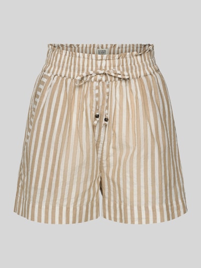 Scotch & Soda Relaxed Fit Shorts mit Smok-Details Sand 2