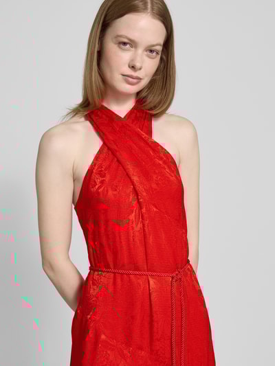 Lauren Ralph Lauren Abendkleid mit V-Ausschnitt Modell 'VAFARRA' Orange 3