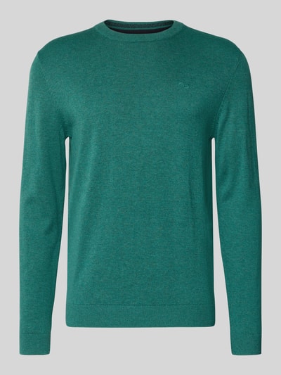 Tom Tailor Regular fit pullover van puur katoen Smaragdgroen - 2