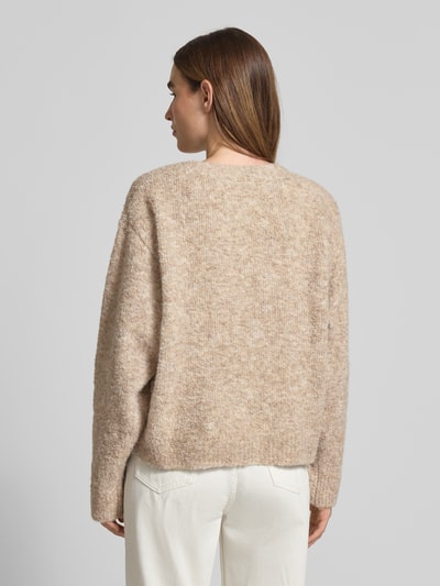 Neo Noir Kurtka z dzianiny z listwą guzikową Beżowy 5