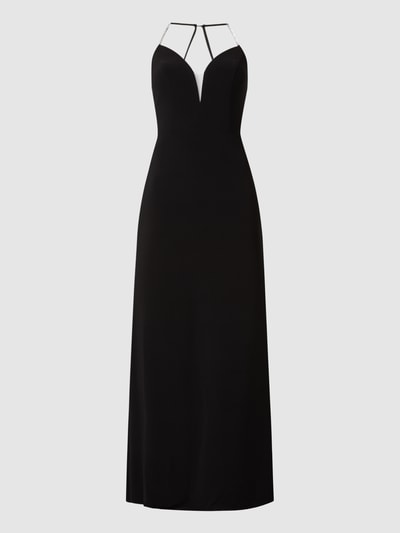 Luxuar Abendkleid mit Strasssteinen  Black 2
