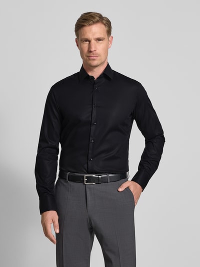 ETERNA Slim Fit Business-Hemd mit Kentkragen Black 4