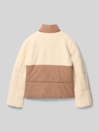 CARS JEANS Kurtka o kroju regular fit z aplikacją z logo model ‘Cordor’ Écru 3