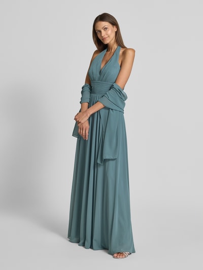 Mascara Abendkleid mit gelegten Falten Schilf 1
