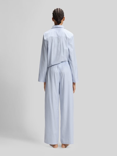 HUGO Loose Fit Pyjama-Hose aus Baumwoll-Viskose-Mix Modell 'DREEM' Hellblau 5