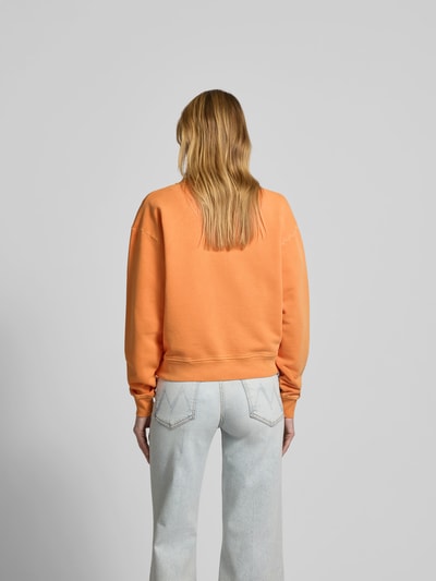 Closed Oversized Sweatshirt mit Label-Print Orange 5