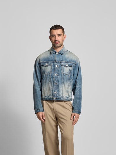 Kenzo Jeansjacke aus reiner Baumwolle Hellblau 4