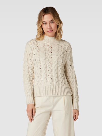 Esprit Gebreide pullover met kabelpatroon Offwhite - 4