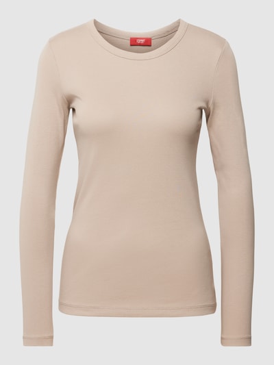 Esprit Longsleeve mit U-Ausschnitt Taupe 2