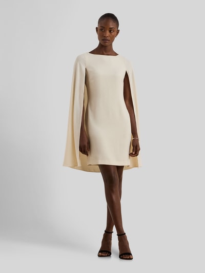 Lauren Ralph Lauren A-lijn cocktailjurk met cape Beige - 4