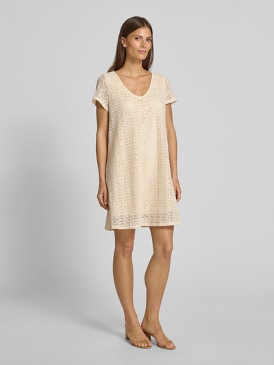 Vero Moda Regular fit vrijetijdsjurk van kant, model 'MAYA' Offwhite - 1