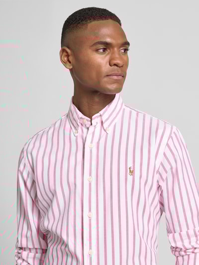 Polo Ralph Lauren Regular Fit Freizeithemd mit Knopfleiste Pink 3