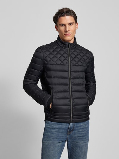 Christian Berg Men Steppjacke mit Reißverschlusstaschen Black 4