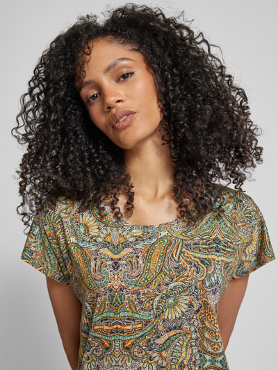 Soyaconcept T-Shirt mit Paisley-Muster Modell 'Felicity' Blau 3