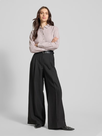 Vero Moda Bluzka lniana o pudełkowym kroju z karczkiem model ‘LINN’ Écru 1