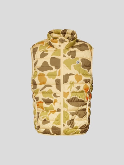 Billionaire Boys Club Steppweste mit Camouflage-Muster Beige 2