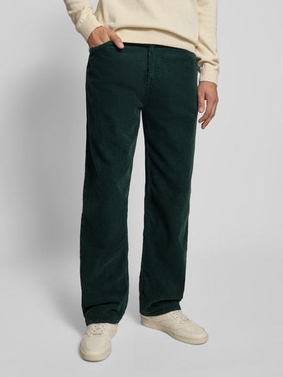 Edwin Corduroy broek met steekzakken, model 'MATRIX PANT' Donkergroen - 4