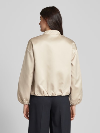 s.Oliver BLACK LABEL Oversized blouson met elastische zoom Beige - 5