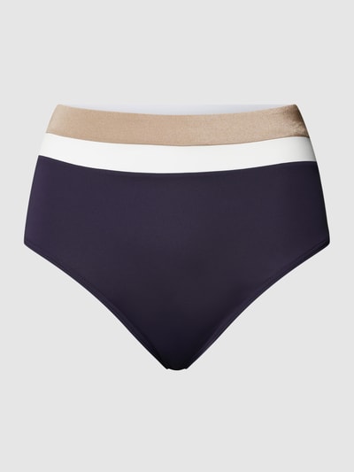 Esprit High waist bikinibroekje in colour-blocking-design, model 'TAYRONA' Marineblauw - 2