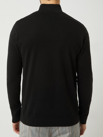 SELECTED HOMME Gebreide pullover met opstaande kraag Zwart - 5