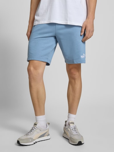 PUMA PERFORMANCE Sweatshorts mit Logo-Stitching Hellblau 4