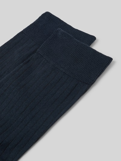 Christian Berg Men Socken mit Label-Print im 2er-Pack Marine 2