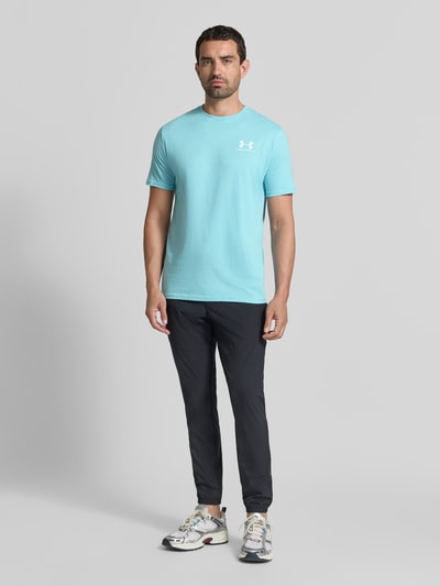 Under Armour T-shirt met logo en ronde hals Hemelsblauw - 1