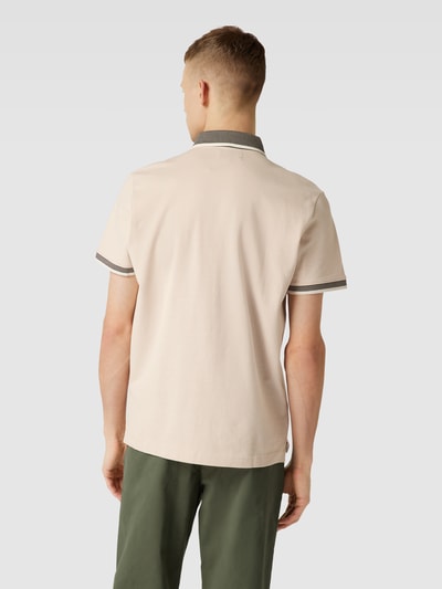 Tom Tailor Poloshirt met labelstitching Beige - 5