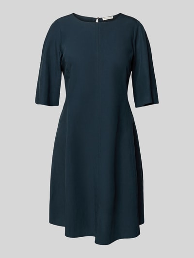 Marc O'Polo Flared Minikleid aus Lyocell-Leinen-Mix Marine 2