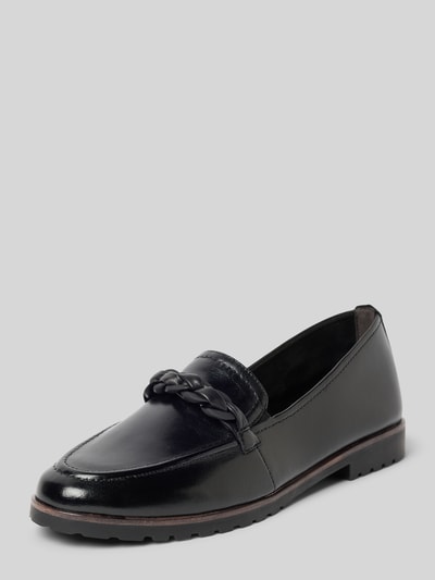 Tamaris Loafer aus echtem Leder Black 1