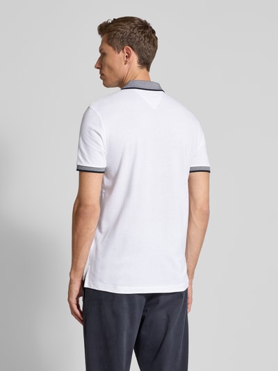 Tommy Hilfiger Regular Fit Poloshirt aus Baumwoll-Leinen-Mix Weiss 5