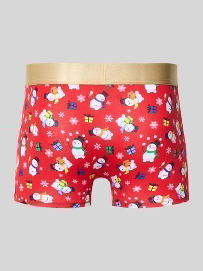 Christian Berg Men Trunks im Allover-Look im 2er-Pack Rot 3
