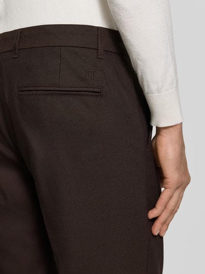Les Deux Regular Fit Anzughose mit Bügelfalten Dunkelbraun 3