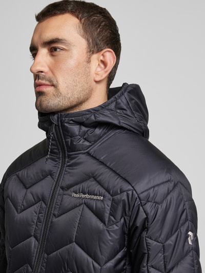 PEAK PERFORMANCE Gewatteerd jack met labelstitching, model 'Elevate' Zwart - 3