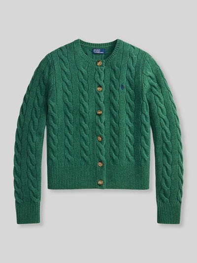 Polo Ralph Lauren kardigan rozpinany w kroju regular fit z wełny z domieszką kaszmiru Ciemnożółty 2
