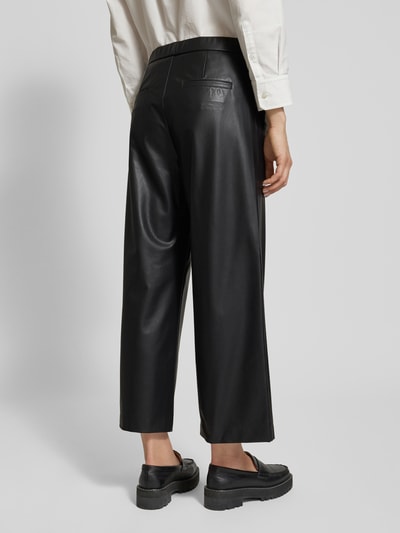 Raffaello Rossi Wide Leg Culotte in Leder-Optik Modell 'PALINA' Black 5