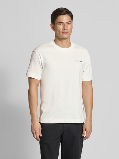 Marc O'Polo Regular Fit T-Shirt aus reiner Baumwolle Offwhite 4