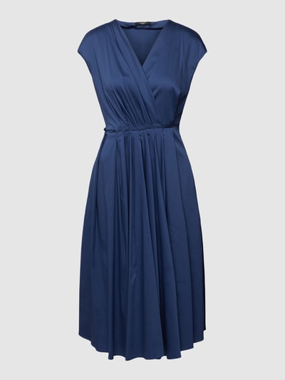 Weekend Max Mara Midikleid mit V-Ausschnitt Modell 'VERTICE' Marine 2