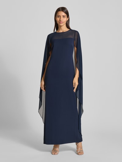 Lauren Ralph Lauren Avondjurk met wijde mouwen, model 'LAVATI' Marineblauw - 1